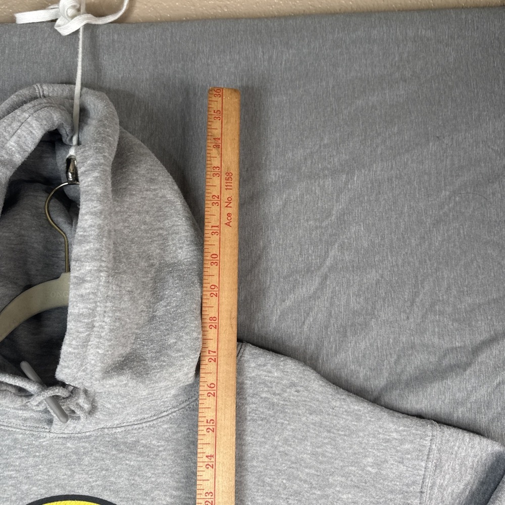 Buc-ee's Hoodie Men's Gray Large Pullover Fleece Logo Sweatshirt Adult Unisex - Picture 2 of 5